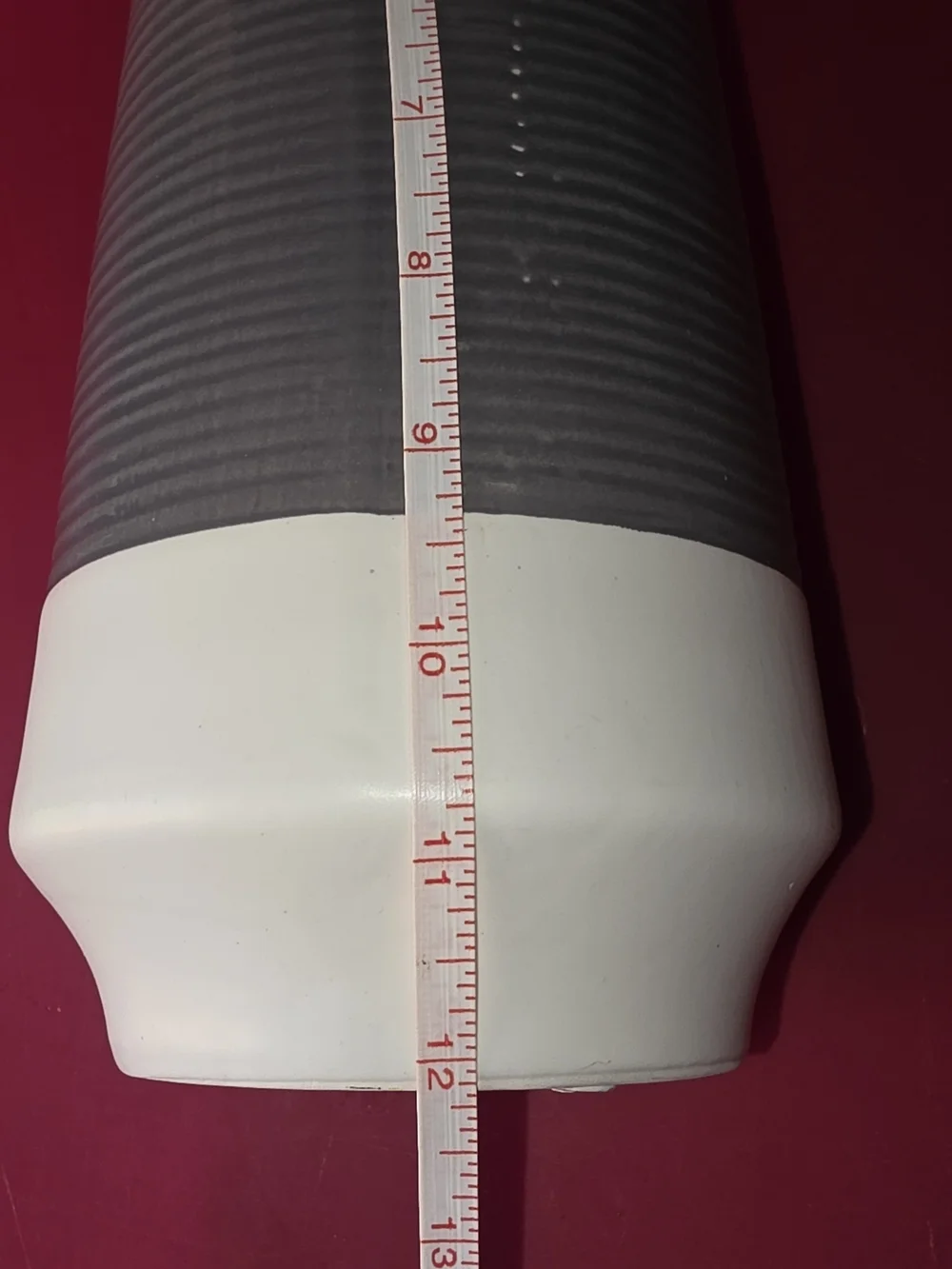 Gray & White Ceramic Vase